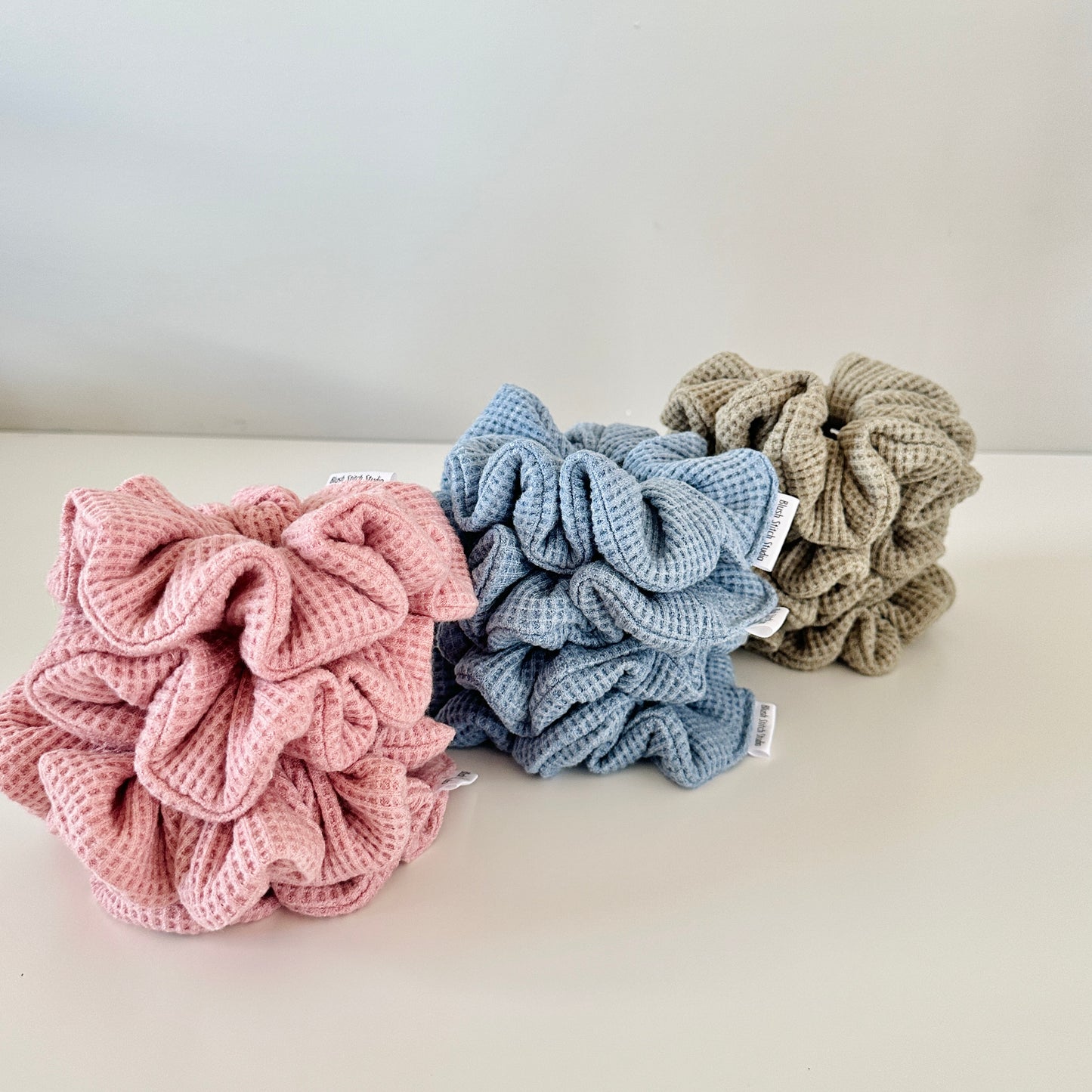 Waffle Texture Scrunchies