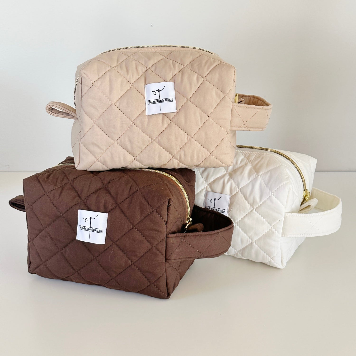 Quilted Makeup Bags
