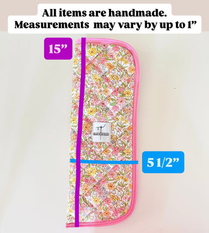 Lilac Patchwork Heat Resistant Hot Tool Sleeve