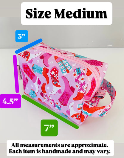 medium makeup bag measurements 
