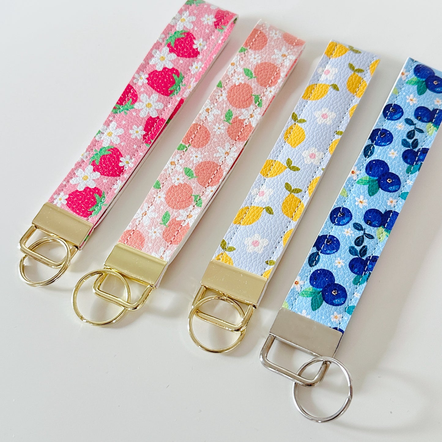 Strawberry Fruit Key Wristlets