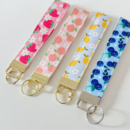 Strawberry Fruit Key Wristlets