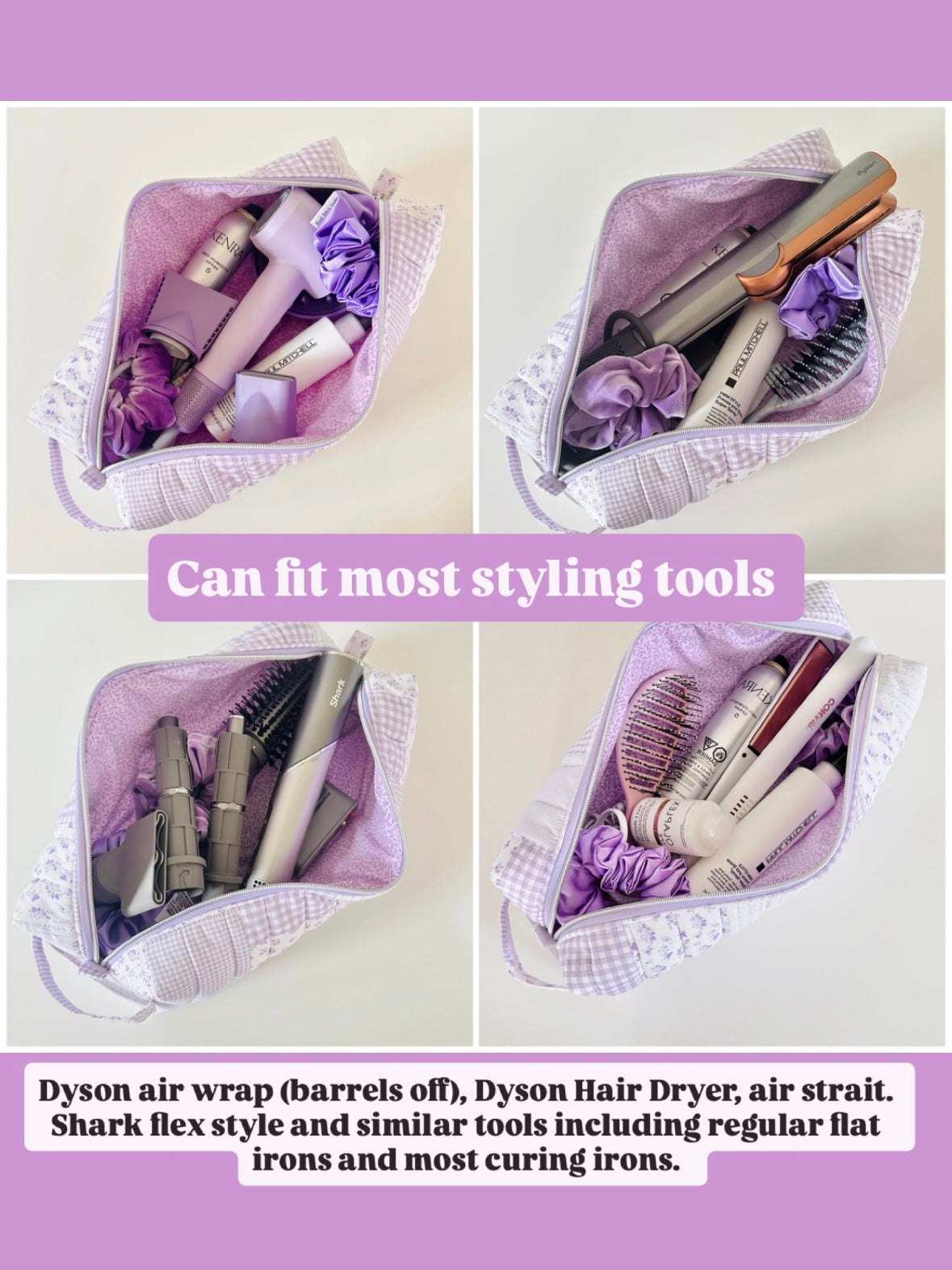 hair tool bag examples