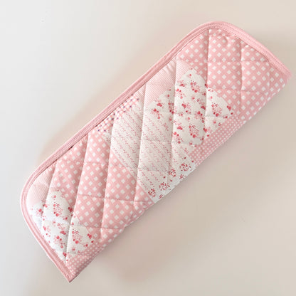 Pink Patchwork Heat Resistant Hot Tool Sleeve