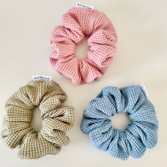 Waffle Texture Scrunchies