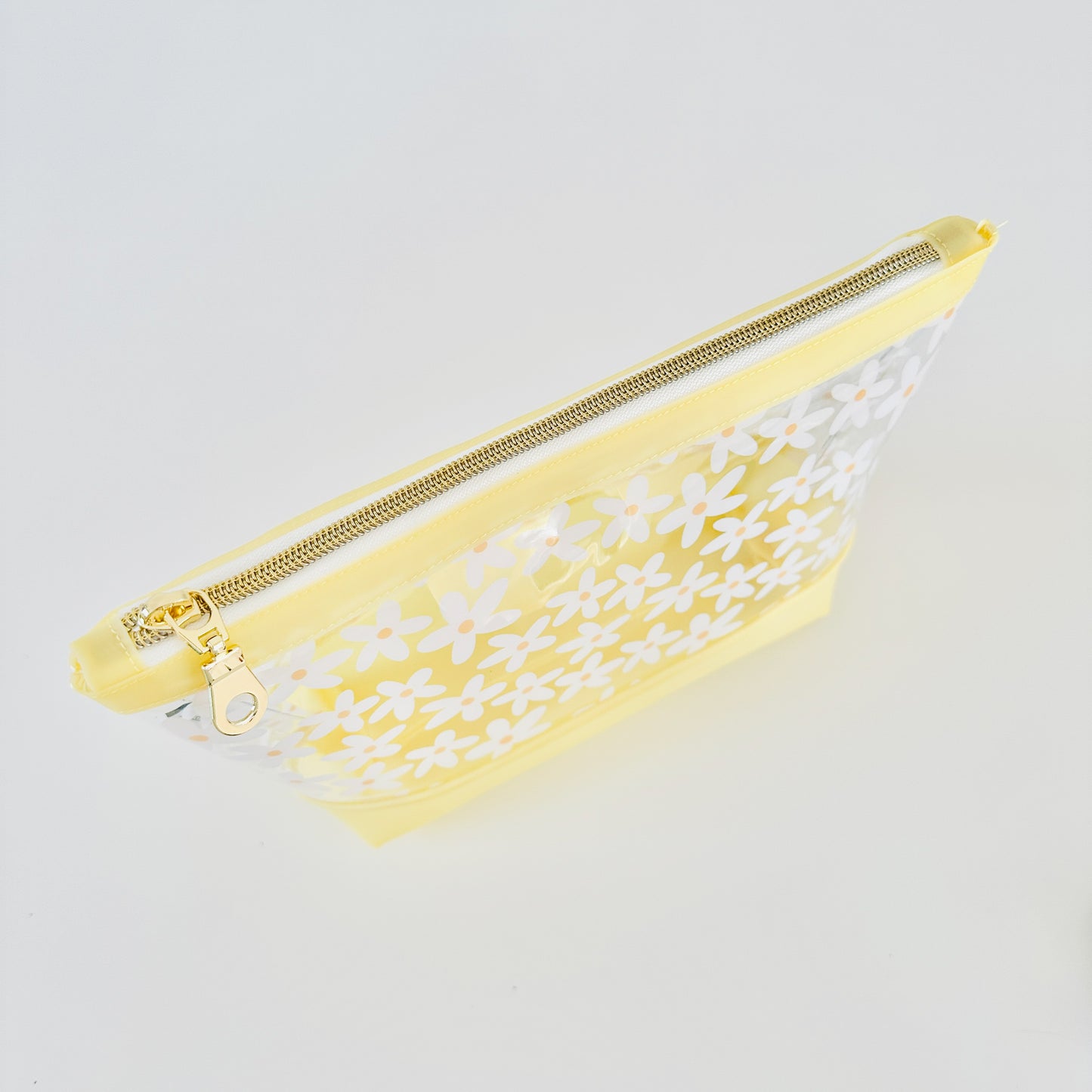 Yellow Daisy Clear Jelly Pouch