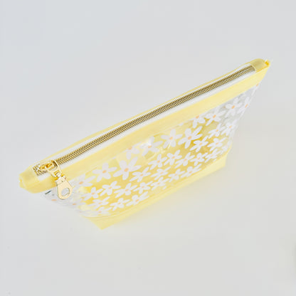 Yellow Daisy Clear Jelly Pouch