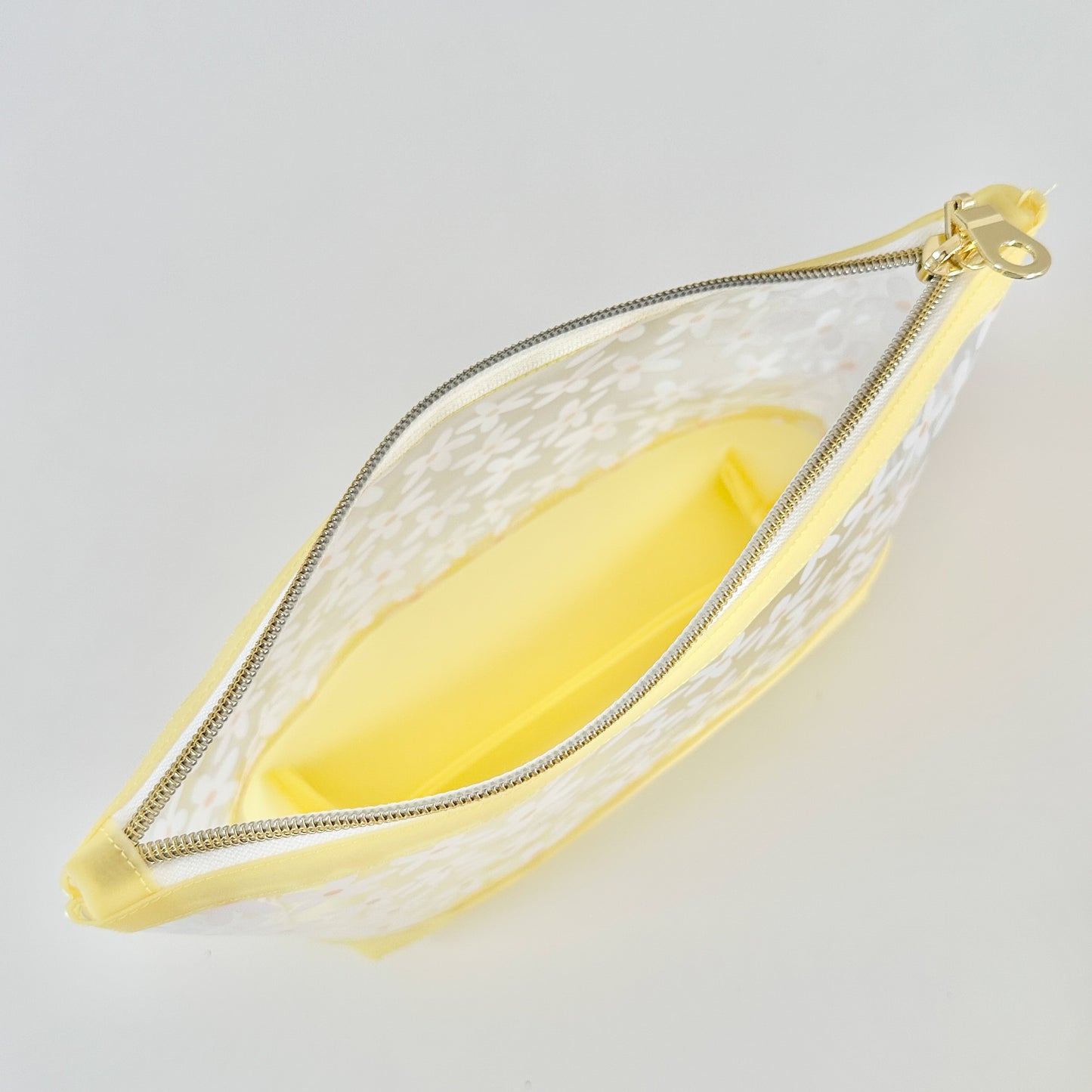 Yellow Daisy Clear Jelly Pouch