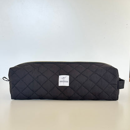 black quilted hair tool bag. made in canada