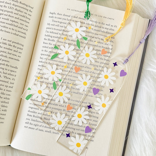 Daisy Flower Acrylic Bookmarks