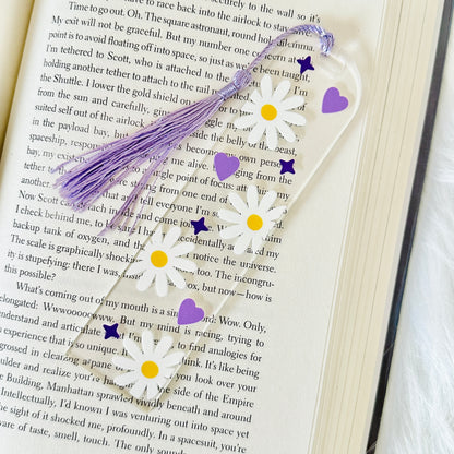 Daisy Flower Acrylic Bookmarks