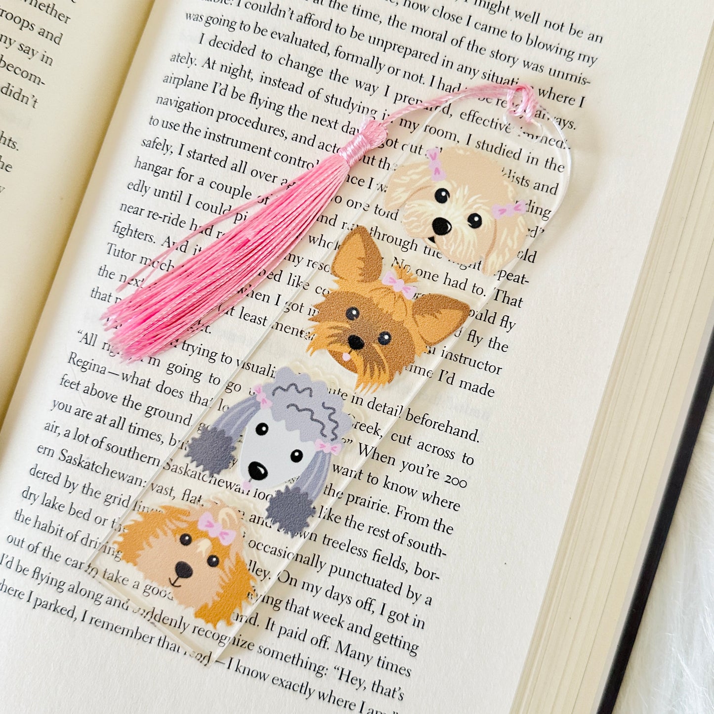Dog & Puppy Acrylic Bookmark