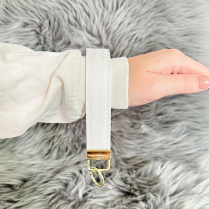 Neutral Cream Key Wristlets