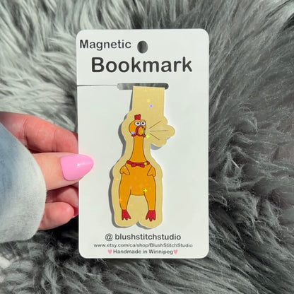 rubber chicken bookmark