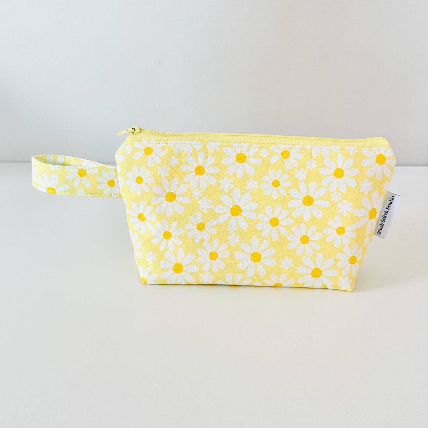 Yellow Daisy Makeup Bag