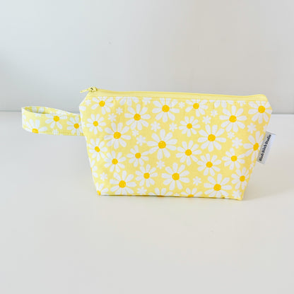 Yellow Daisy Makeup Bag
