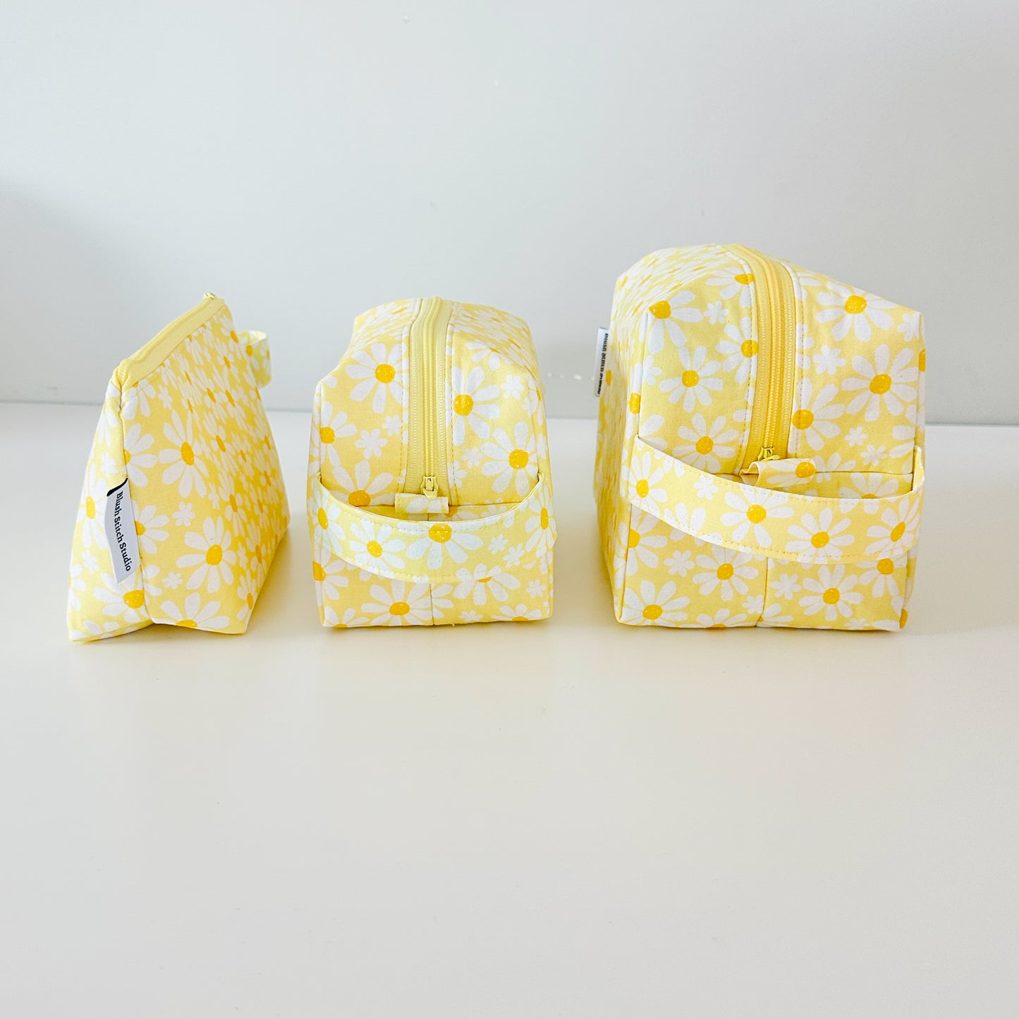 Yellow Daisy Makeup Bag
