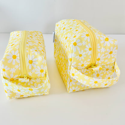 Yellow Daisy Makeup Bag
