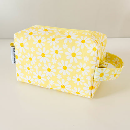 Yellow Daisy Makeup Bag