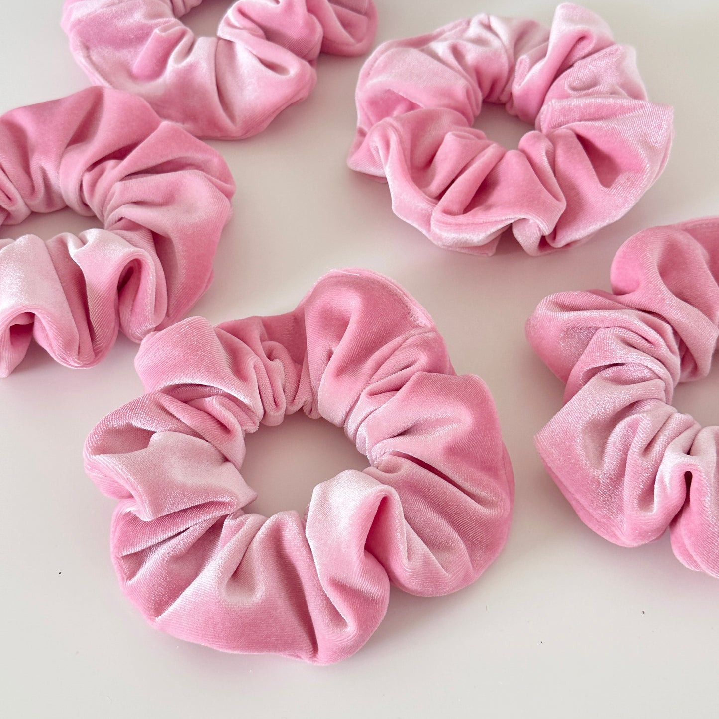 Pastel Velvet Scrunchies