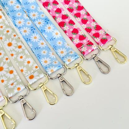Strawberry & Flower Lanyards