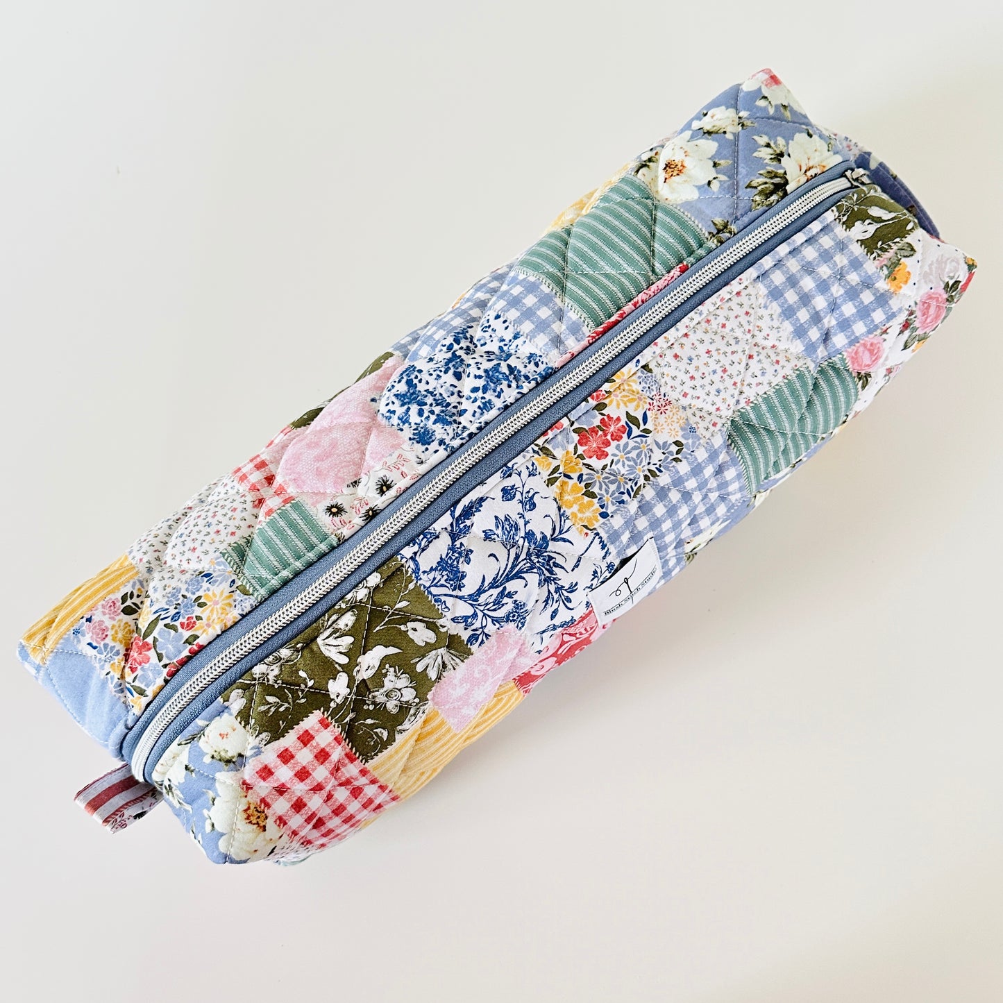 boho quilted patchwork hair tool bag