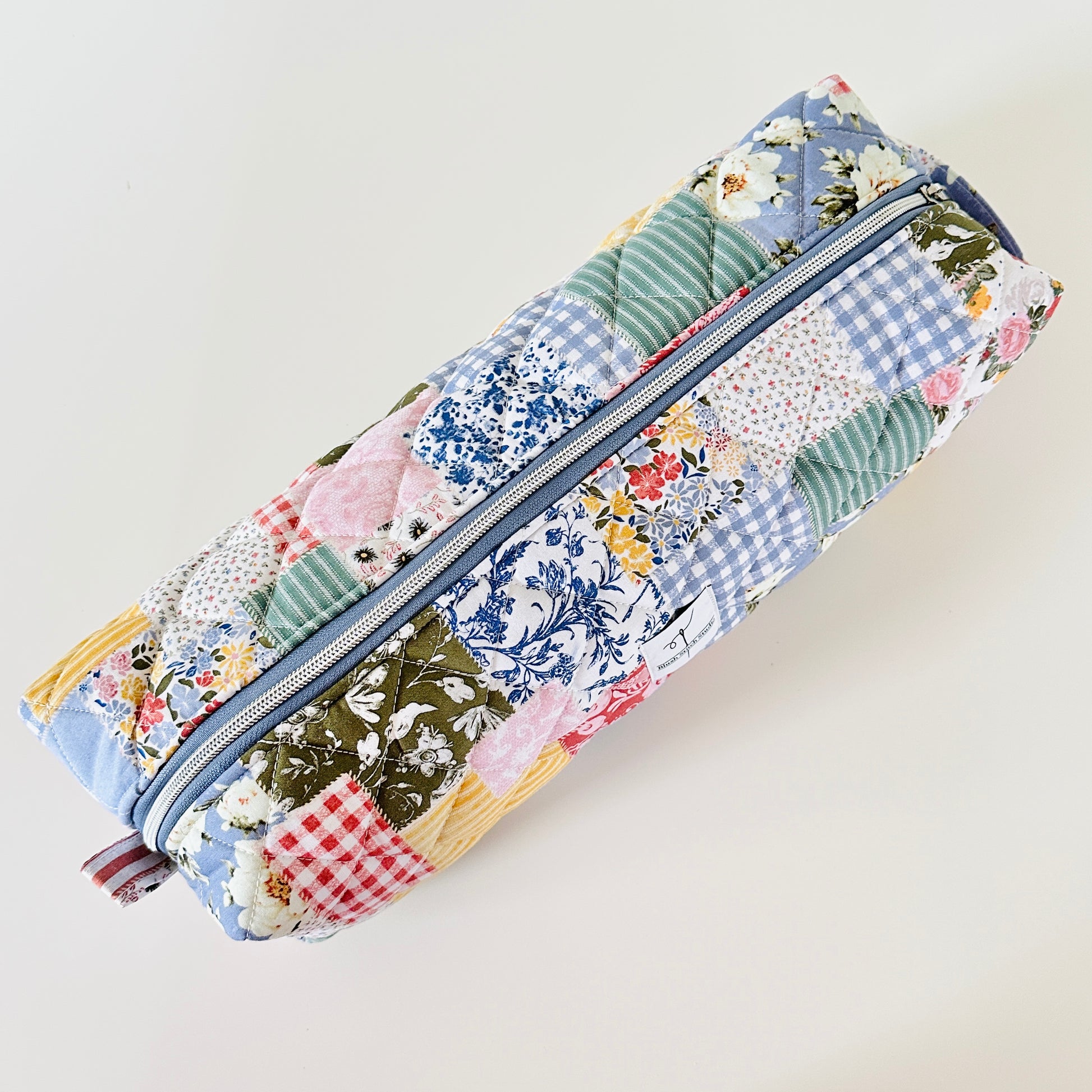 boho quilted patchwork hair tool bag