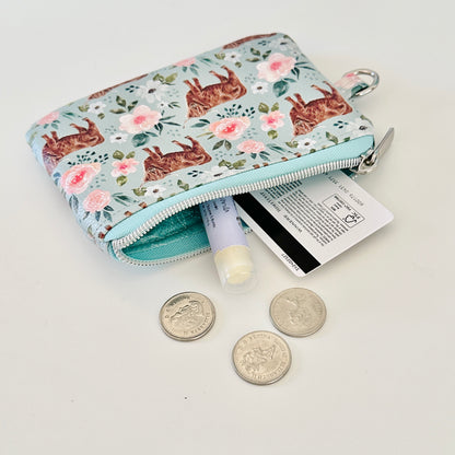 Highland cow coin purse made from vegan leather. 