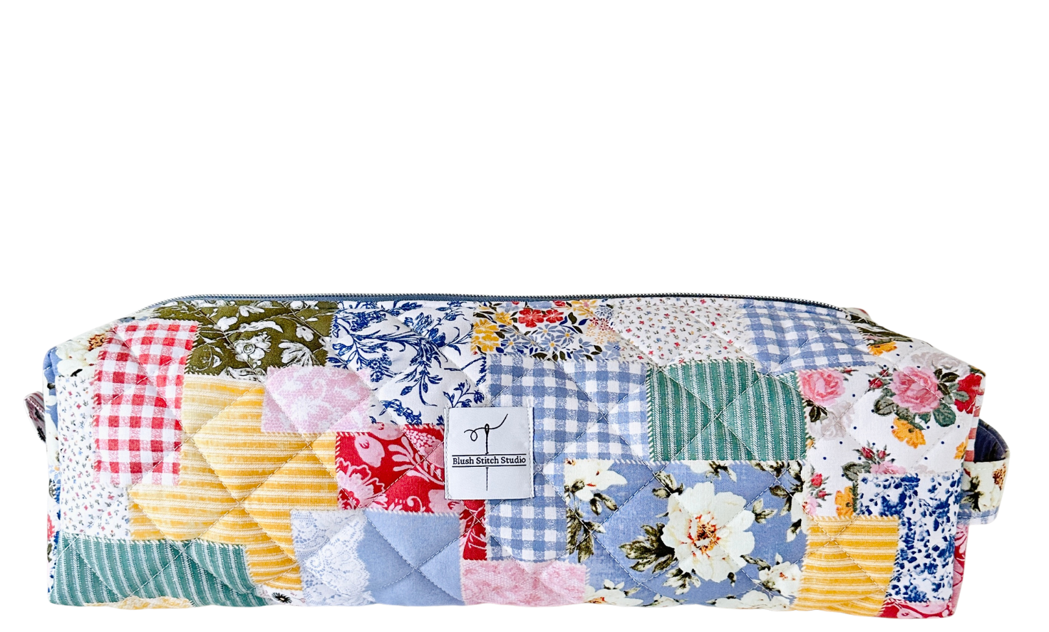 boho quilted patchwork hair tool bag