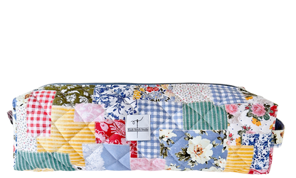 boho quilted patchwork hair tool bag