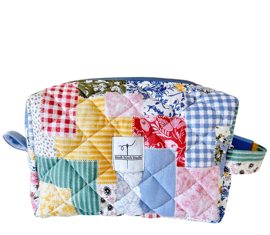 Boho Patchwork Makeup Bag