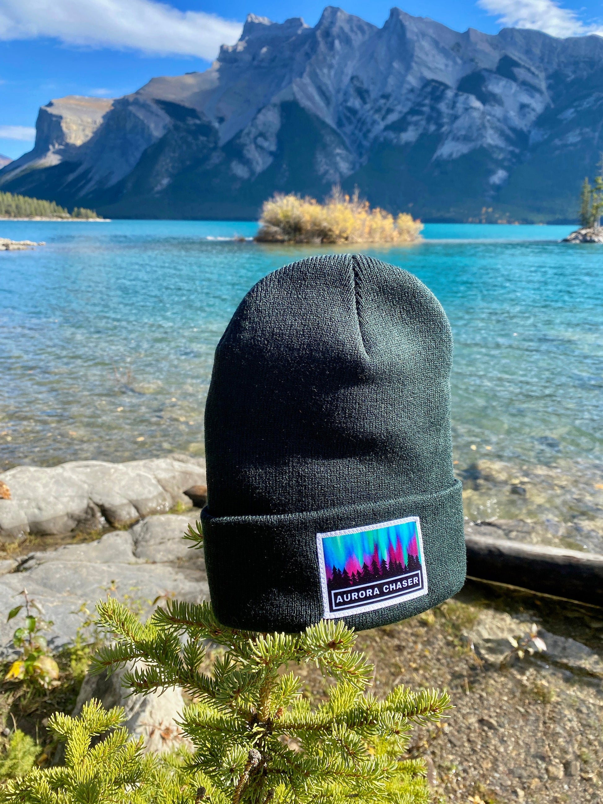 aurora borealis toque, northern lights beanie