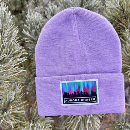 Aurora Chaser Beanie | Northern Lights Toque | Unisex Patchwork Beanie | Churchill Manitoba | Northern Lights Gift | BlushStitchStudio