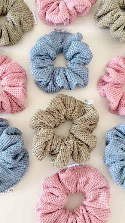 Waffle Texture Scrunchies