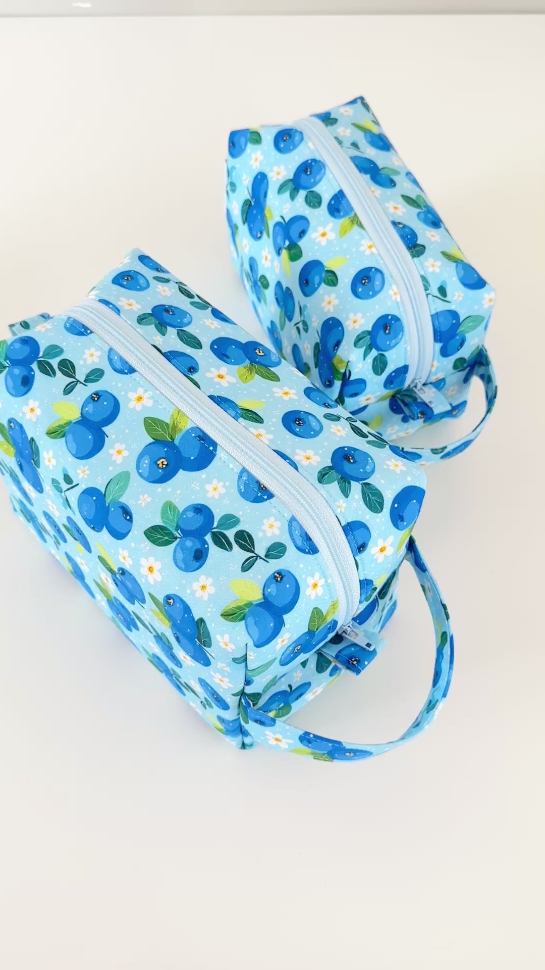 blueberry makeup bags