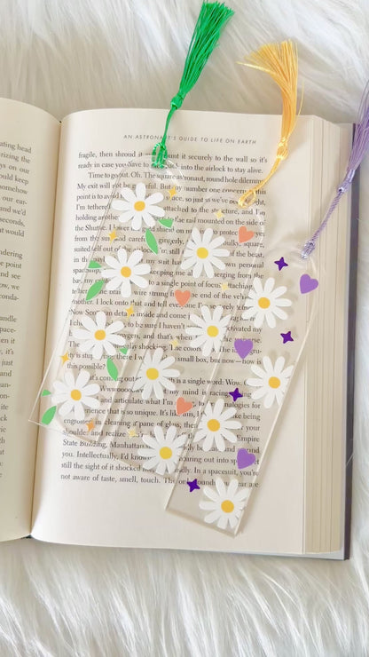 Daisy Flower Acrylic Bookmarks
